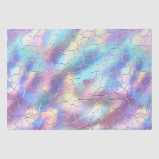 Papier Mousseline Monogramme Arrière - plan Holographique Foil Motif (Recto)
