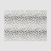 Papier Mousseline Monogramme blanc noir chic de motif d'impression (Recto)