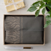 Papier Mousseline Monogramme Brown or Zebra Sparkle Glam initial (Cadeau)