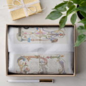 Papier Mousseline Monogramme calligraphie découpage (Cadeau)