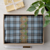 Papier Mousseline Monogramme Clark Tartan (Cadeau)
