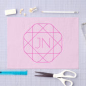 Papier Mousseline Monogramme cool, Style de logo de hanche | Rose &  (Artisanat)
