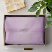 Papier Mousseline Monogramme de chevauchement unique | Lavande douce (Cadeau)