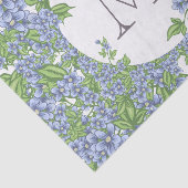 Papier Mousseline Monogramme de couronne florale (Détail)