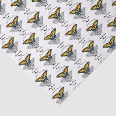 Papier Mousseline Monogramme de papillon Swallowtail (Détail)