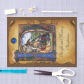 PAPIER MOUSSELINE MONOGRAMME DE PARCHEMENT NATIVITÉ NOËL (Artisanat)