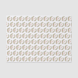 Papier Mousseline Monogramme du champignon boisé
