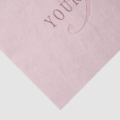 Papier Mousseline Monogramme élégant | Or Rose (Détail)