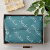 Papier Mousseline monogramme en mosaïque de nom modifiable (Cadeau)