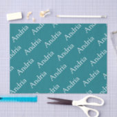 Papier Mousseline monogramme en mosaïque de nom modifiable (Artisanat)