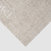 Papier Mousseline Monogramme en tissu beige neutre à deux tons (Détail)