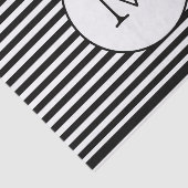 Papier Mousseline Monogramme Grandes noires et blanches (Détail)