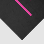 Papier Mousseline Monogramme rose et noir moderne modifiable (Détail)