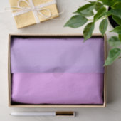 Papier Mousseline Monogramme simple | Ombre subtil rose/violet (Cadeau)
