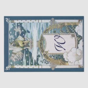 Papier Mousseline MONogramme UNICORN D'ÉQUITATION 