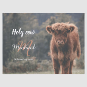 Papier Mousseline Monographie de veau de vache Highland premier anni