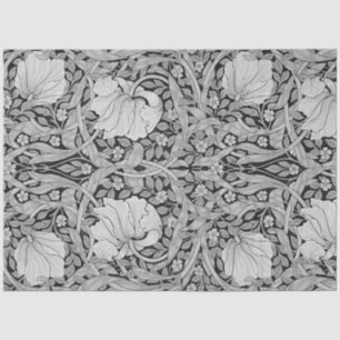 Papier Mousseline Monotone gris Pimpernel, William Morris