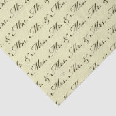 Papier Mousseline Monsieur et Madame Mariage élégant mariée et marié (Détail)