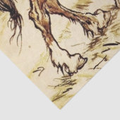 Papier Mousseline Monsieur Toad et la Gitane par Arthur Rackham (Détail)