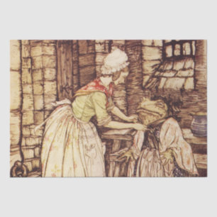 Papier Mousseline Monsieur Toad s'habille par Arthur Rackham