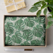 Papier Mousseline Monstère verte Feuille tropicale (Cadeau)