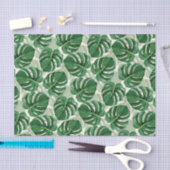 Papier Mousseline Monstère verte Feuille tropicale (Artisanat)