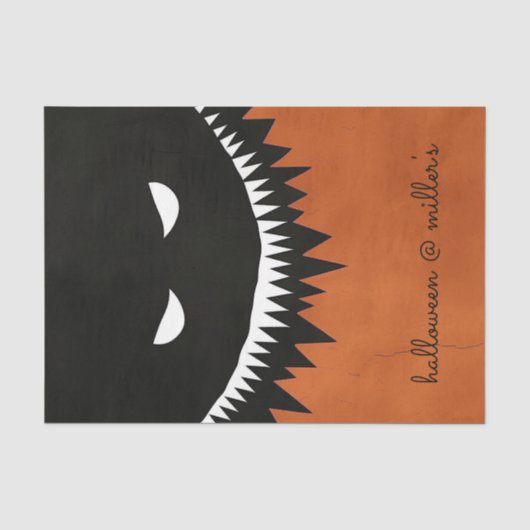 Papier Mousseline Monstre d'Halloween (Recto)
