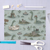 Papier Mousseline Monstre du Loch Ness  (Artisanat)