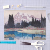 Papier Mousseline Mont Rainier, Hiroshi Yoshida, coupe de bois (Artisanat)