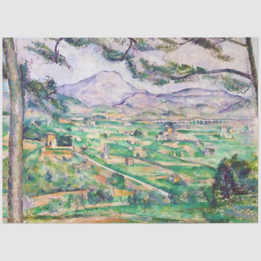 Papier Mousseline Mont Sainte-Victoire, Paul Cezanne (Recto)