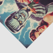 Papier Mousseline Montage d'horreur vintage (Détail)