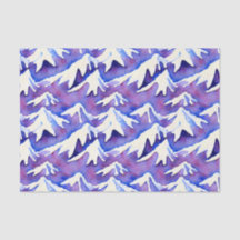Montagnes Retro Snowy Purple