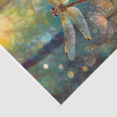 Papier Mousseline Montée du matin scintillante, libellules éblouissa (Détail)
