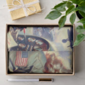 Papier Mousseline Monter le pilote vintage (Cadeau)