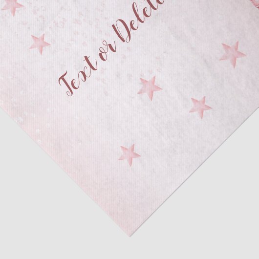 Papier Mousseline Montgolfière Ourson Rose Mignon Aquarelle (Détail)