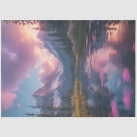 Papier Mousseline Monts Mystic (Recto)