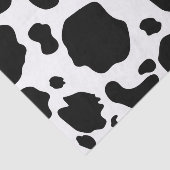Papier Mousseline Moo Cow Spots Imprimer Black & White Anniversaire  (Détail)