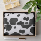 Papier Mousseline Moo Cow Spots Imprimer Black & White Anniversaire  (Cadeau)