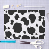 Papier Mousseline Moo Cow Spots Imprimer Black & White Anniversaire  (Artisanat)