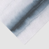 Papier Mousseline Moody bleu abstrait aquarelle arbres décopuage (Détail)