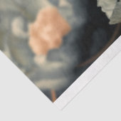 Papier Mousseline Moody Blue, surdimensionné Papillon & Peony (Détail)