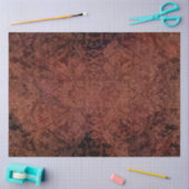 Papier Mousseline Moody Classic Motif Dark Terracotta Rouge Bourgogn (Artisanat)