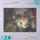 Papier Mousseline Moody Dutch Floral | Découpage Ephemera (Artisanat)