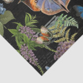 Papier Mousseline Moody Floral Meadow Butterfly Ephemera Decoupage (Détail)