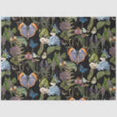 Papier Mousseline Moody Floral Meadow Butterfly Ephemera Decoupage (Recto)