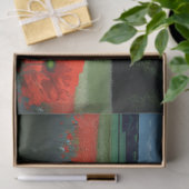 Papier Mousseline Moody Météo Grange et les pavots (Cadeau)