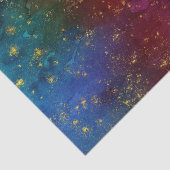 Papier Mousseline Moody Ombre | Psychedélique Grunge Gold Stardust (Détail)