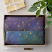 Papier Mousseline Moody Ombre | Psychedélique Grunge Gold Stardust (Cadeau)