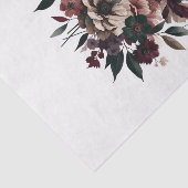 Papier Mousseline Moody Rustic Garden Florals Mariage bohémien (Détail)