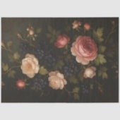 Papier Mousseline  Moody Vintage Rose (Recto)